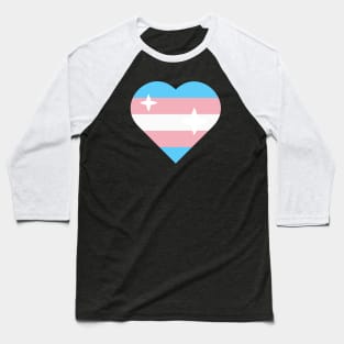 Transgender flag heart Baseball T-Shirt